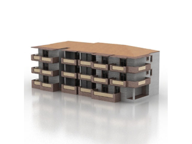 Free Building N3 3D model_1_1 For Architecture 3Ds Max Model Download